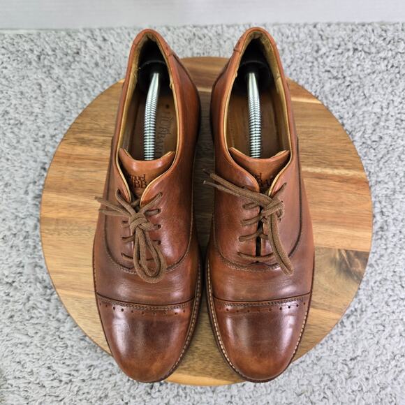 Samuel Hubbard Mens 9 Market Cap Toe Whiskey Brown Lifestyle Daily Oxford Shoe main image 13